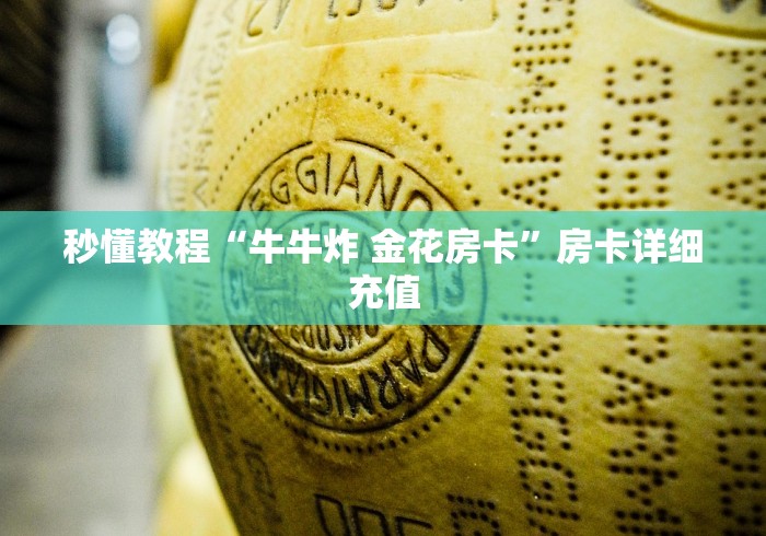 秒懂教程“牛牛炸 金花房卡”房卡详细充值